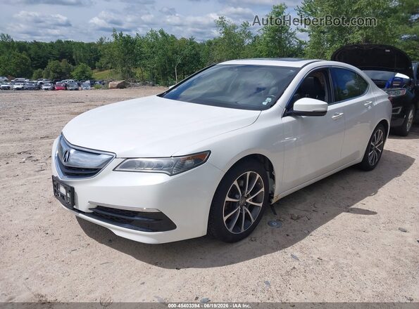 19UUB2F58HA004511 2017 ACURA TLX White Առջևի ձախ երեք քառորդ տեսարան