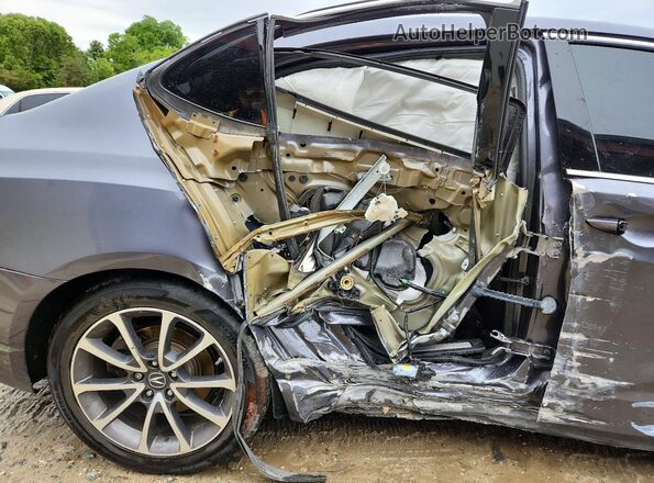 19UUB2F58HA005383 2017 ACURA TLX Серый Вид задних сидений