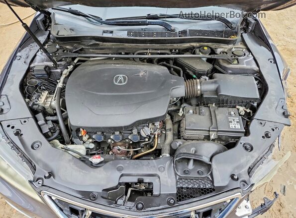 19UUB2F58HA005383 2017 ACURA TLX Серый Вид задней части салона