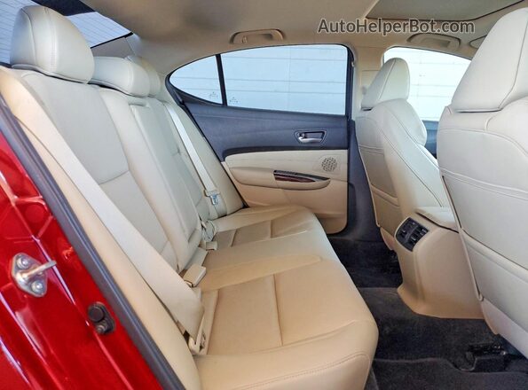 19UUB2F59HA000466 2017 ACURA TLX Red Вид задніх сидінь