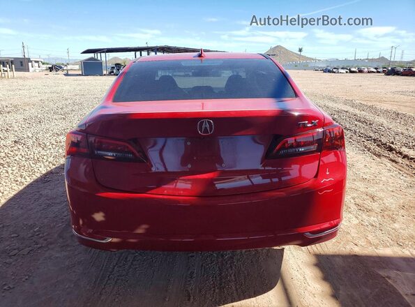 19UUB2F59HA000466 2017 ACURA TLX Red Вид ззаду