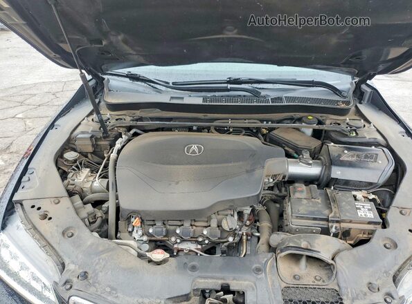 19UUB2F59HA002251 2017 ACURA TLX Black Vista interior trasera