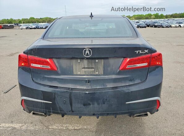 19UUB2F5XJA007500 2018 ACURA TLX Black Вид ззаду