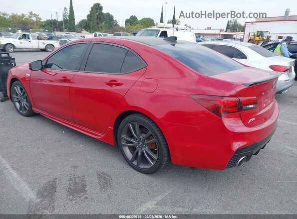 19UUB2F61JA008253 2018 ACURA TLX Red Rear left
