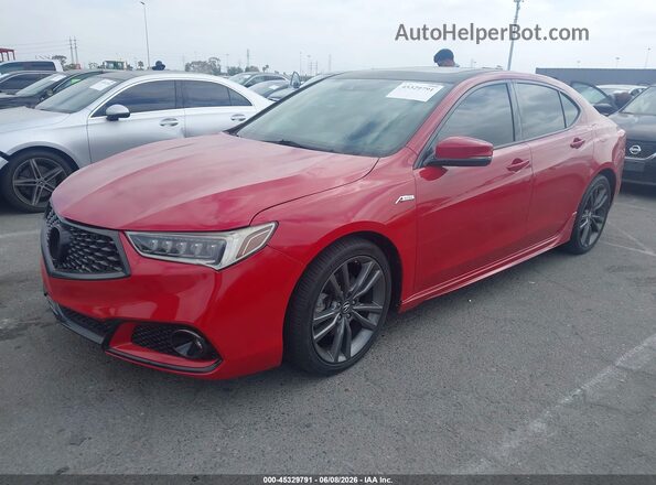 19UUB2F61JA008253 2018 ACURA TLX Red Front left