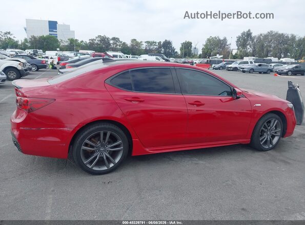 19UUB2F61JA008253 2018 ACURA TLX Red Rear interior view