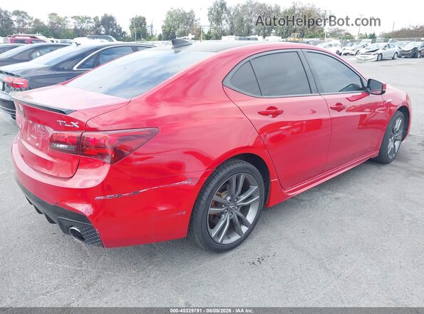 19UUB2F61JA008253 2018 ACURA TLX Red Rear right
