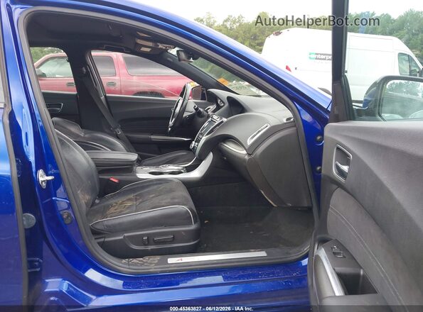 19UUB2F62JA010495 2018 ACURA TLX Blue Вид салону спереду