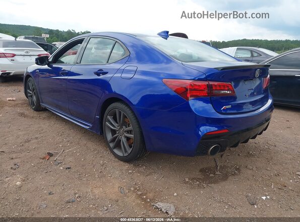 19UUB2F62JA010495 2018 ACURA TLX Blue Задня ліва чверть