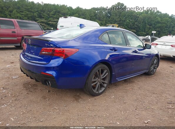 19UUB2F62JA010495 2018 ACURA TLX Blue Задня права чверть