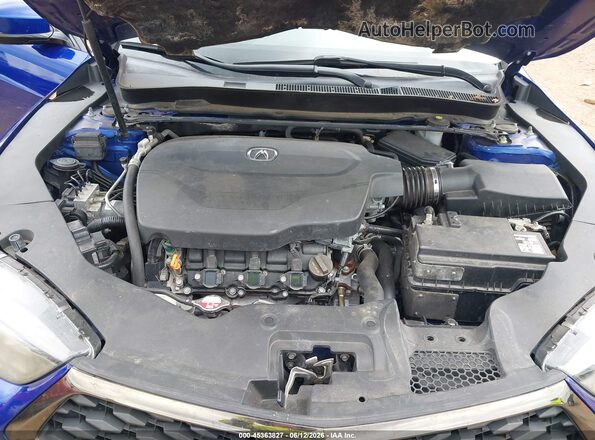 19UUB2F62JA010495 2018 ACURA TLX Blue Вид ззаду