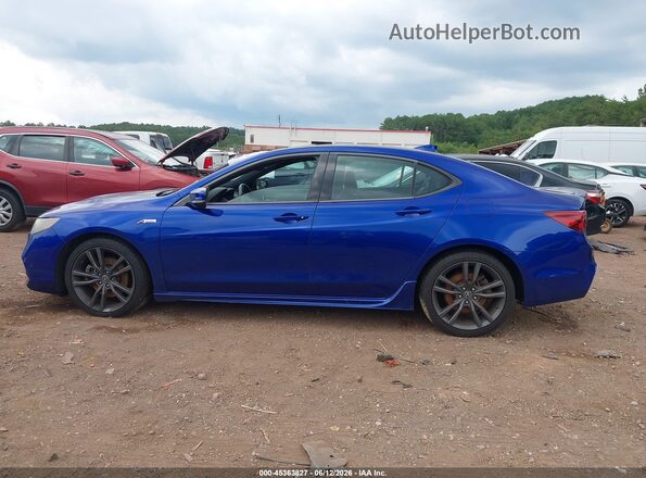 19UUB2F62JA010495 2018 ACURA TLX Blue Вид задньої частини салону