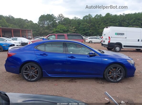 19UUB2F62JA010495 2018 ACURA TLX Blue Вид щитка приладів