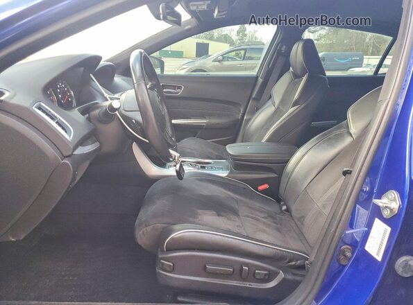 19UUB2F63JA002115 2018 ACURA TLX Blue Widok wnętrza z przodu