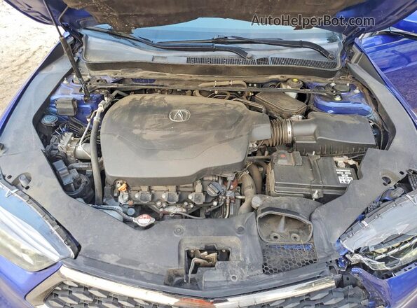19UUB2F63JA002115 2018 ACURA TLX Blue Widok wnętrza z tyłu
