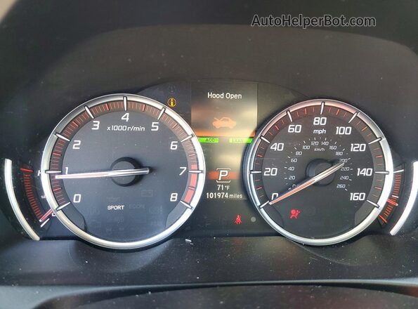 19UUB2F63JA003491 2018 ACURA TLX Серый Вид щитка приборов