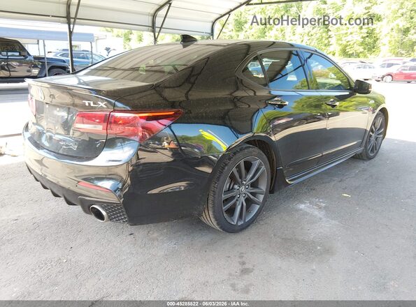 19UUB2F63JA003541 2018 ACURA TLX Черный Задняя правая четверть