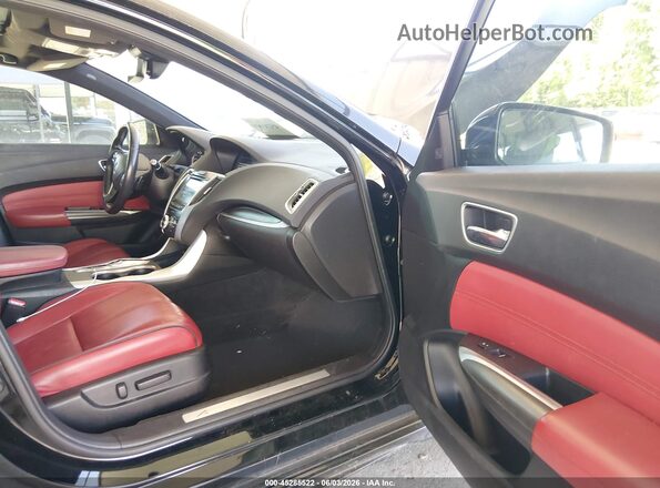 19UUB2F63JA003541 2018 ACURA TLX Черный Вид салона спереди