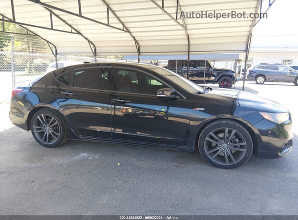 19UUB2F63JA003541 2018 ACURA TLX Черный Вид задней части салона