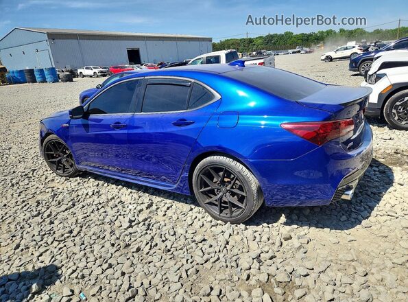 19UUB2F63JA012949 2018 ACURA TLX Blue Trasero izquierdo