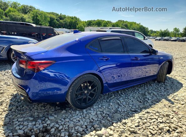 19UUB2F63JA012949 2018 ACURA TLX Blue Trasero derecho