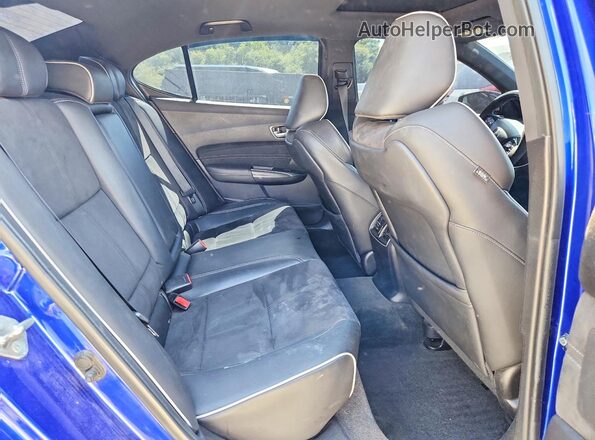19UUB2F63JA012949 2018 ACURA TLX Blue Vista de los asientos traseros