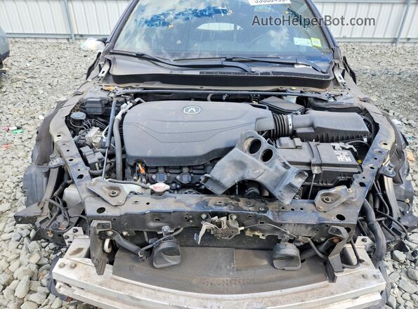19UUB2F68KA000054 2019 ACURA TLX Черный Вид задней части салона