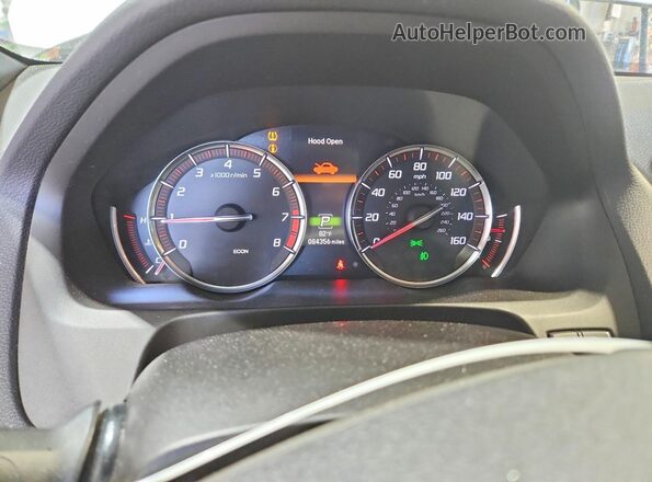 19UUB2F69KA000516 2019 ACURA TLX White Вид щитка приладів