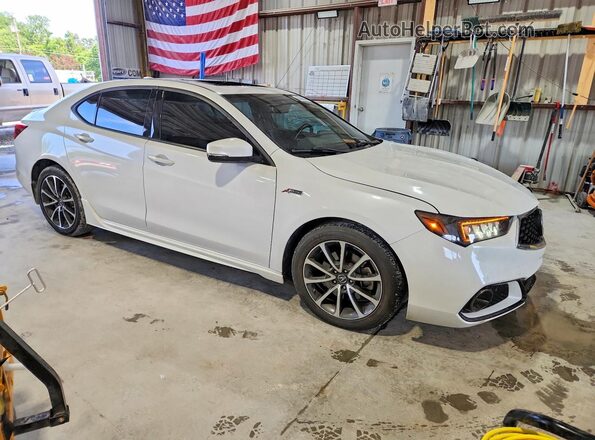 19UUB2F69KA000516 2019 ACURA TLX White Передня права чверть