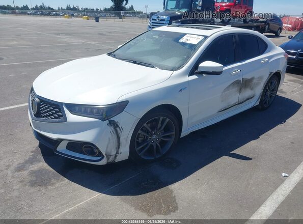 19UUB2F6XJA012253 2018 ACURA TLX White Vista tres cuartos delantera izquierda