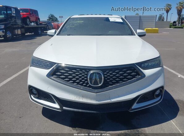 19UUB2F6XJA012253 2018 ACURA TLX White Vista del cuadro de instrumentos