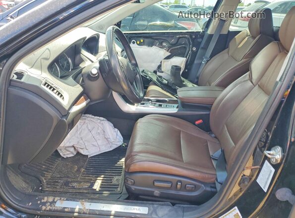 19UUB3F40KA003342 2019 ACURA TLX Black Widok wnętrza z przodu