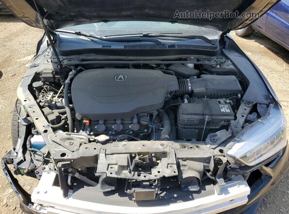 19UUB3F40KA003342 2019 ACURA TLX Black Widok wnętrza z tyłu