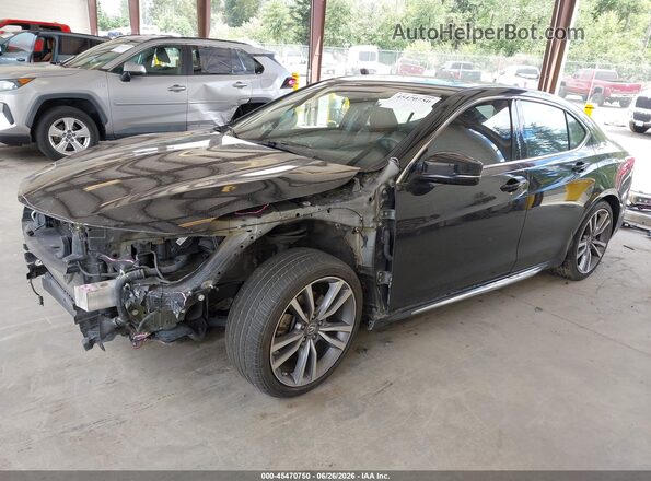 19UUB3F47KA006562 2019 ACURA TLX Black Առջևի ձախ երեք քառորդ տեսարան