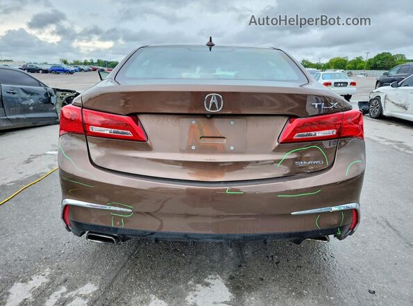 19UUB3F47LA000004 2020 ACURA TLX Brown უკანა ხედი