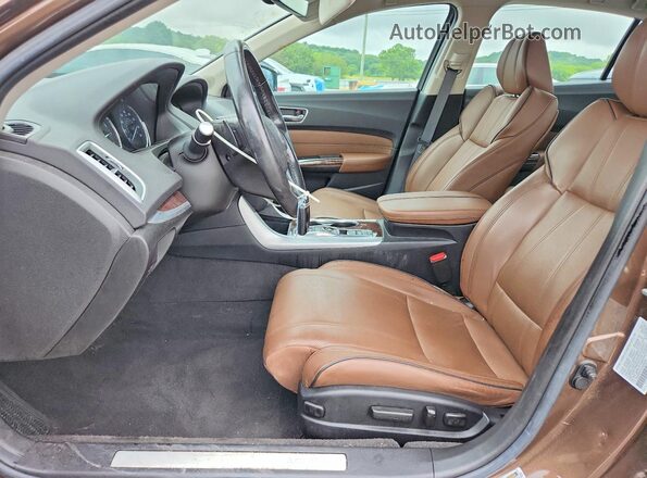 19UUB3F47LA000004 2020 ACURA TLX Brown წინა სალონის ხედი