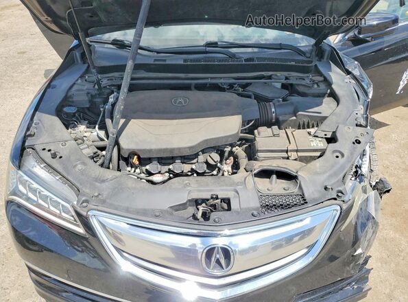 19UUB3F56HA001726 2017 ACURA TLX Black უკანა სალონის ხედი