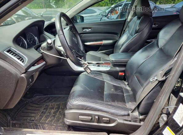 19UUB3F57GA000230 2016 ACURA TLX Black Вид салону спереду