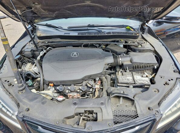 19UUB3F57GA000230 2016 ACURA TLX Black Вид задньої частини салону
