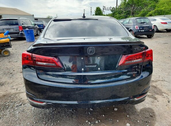 19UUB3F57GA000230 2016 ACURA TLX Black Вид ззаду