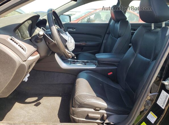 19UUB3F5XHA002863 2017 ACURA TLX Black Вид салону спереду