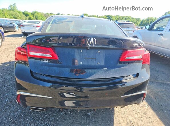 19UUB3F5XJA004487 2018 ACURA TLX Black უკანა ხედი