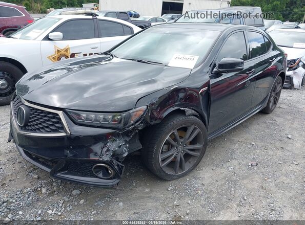 19UUB3F66JA004317 2018 ACURA TLX Черный Передняя левая четверть