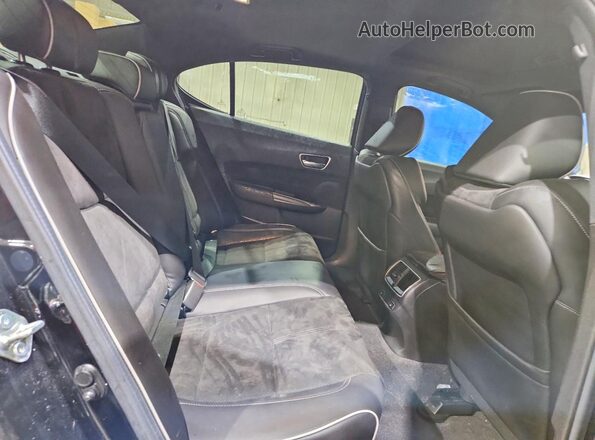 19UUB3F66LA801427 2020 ACURA TLX Black Vista de los asientos traseros