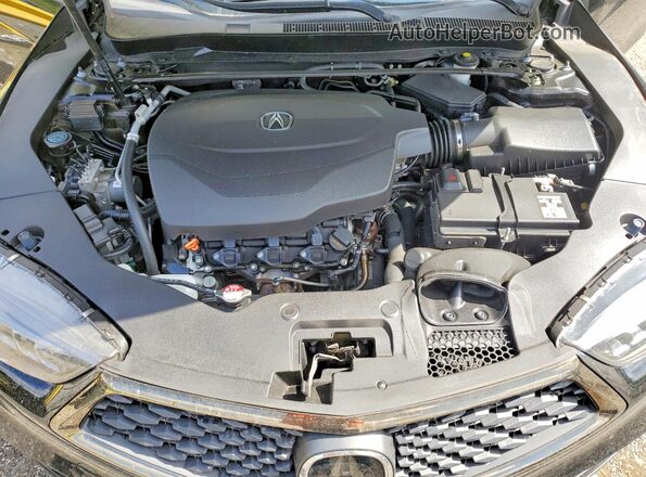 19UUB3F6XKA005407 2019 ACURA TLX Black Widok wnętrza z tyłu