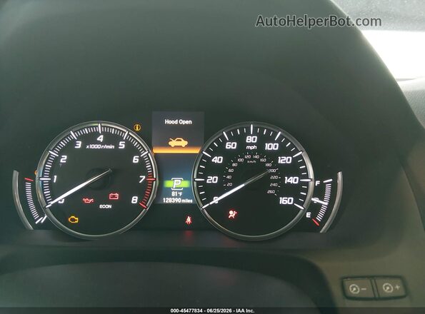 19UUB3F70GA001480 2016 ACURA TLX Black Հետևի նստատեղերի տեսք