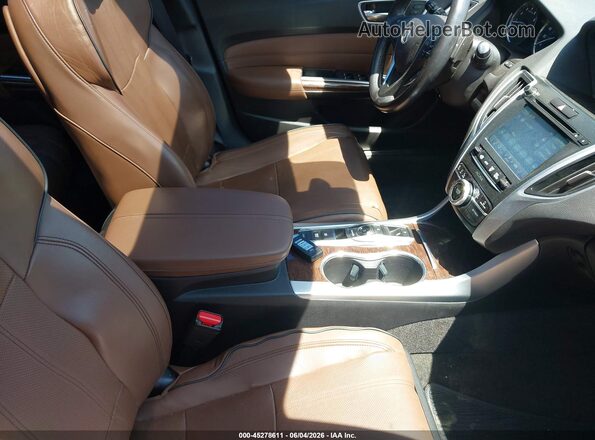 19UUB3F70JA000062 2018 ACURA TLX Brown Вид салону спереду