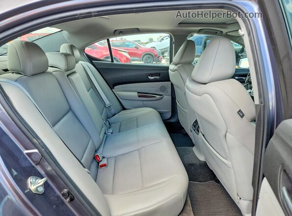 19UUB3F72HA001031 2017 ACURA TLX Gray Vista de los asientos traseros