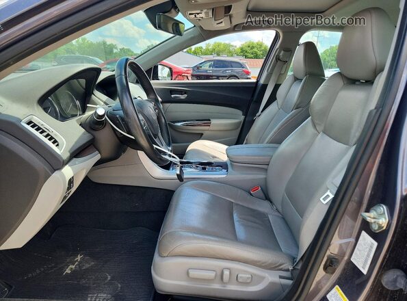 19UUB3F72HA001031 2017 ACURA TLX Gray Vista interior delantera