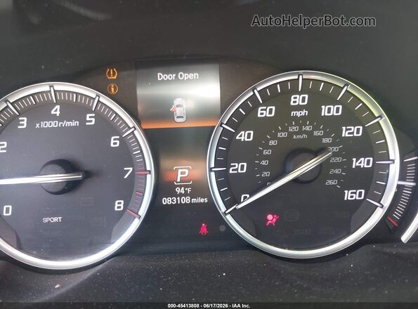 19UUB3F7XGA002958 2016 ACURA TLX White Widok tylnych siedzeń